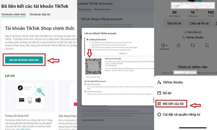Bước 3: Kết nối TikTok với TikTok Seller