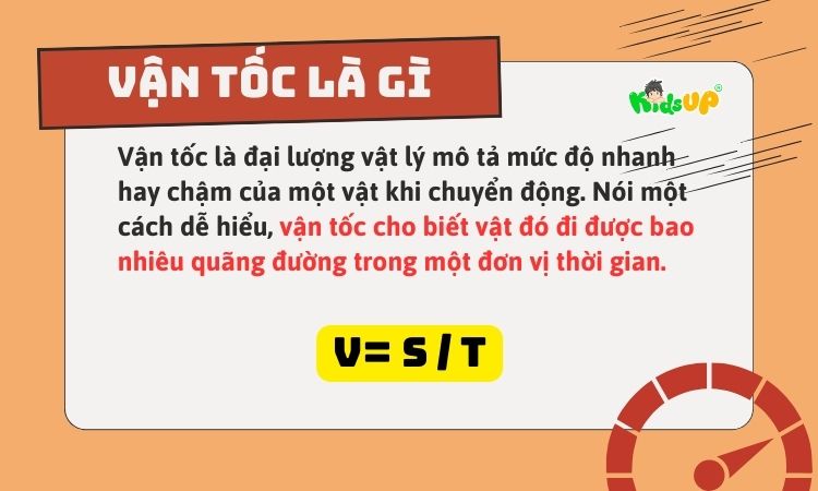 Công thức tính vận tốc dễ nhớ – Học xong áp dụng ngay!