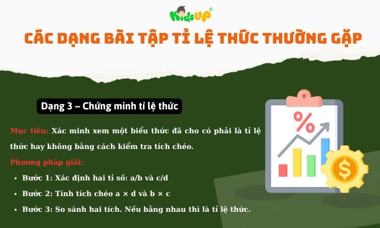 Dạng bài kiểm tra tích chéo để chứng minh tỷ lệ thức