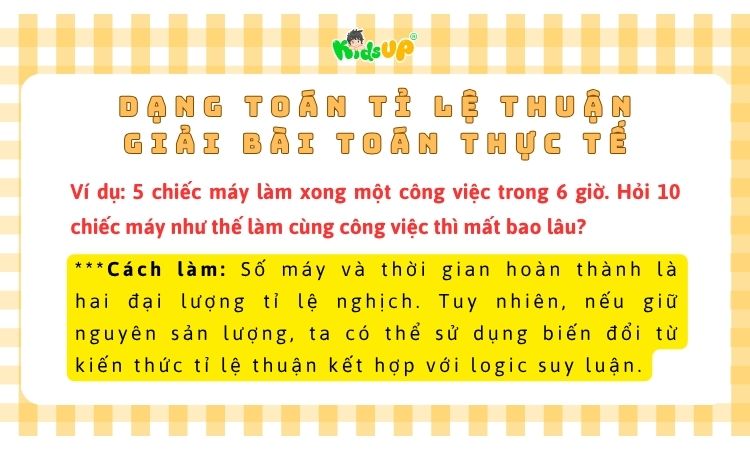 Dạng toán tỉ lệ thuận với dạng bài toán thực tế