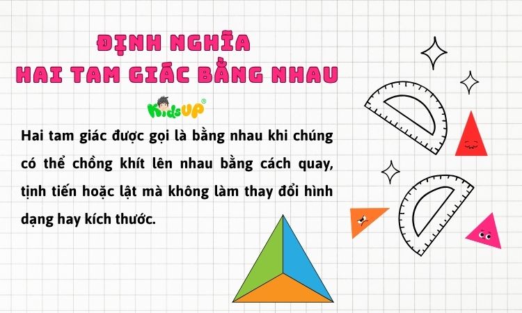 Hiểu đúng về hai tam giác bằng nhau
