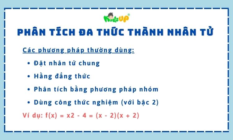 Phân tích đa thức thành nhân tử trong toán học