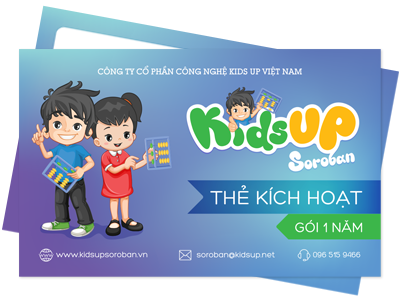 Thẻ học KidsUP Soroban 1 năm