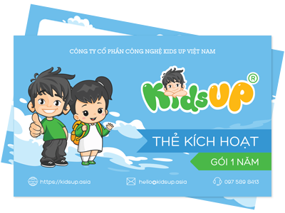 Thẻ học KidsUP Montessori 1 năm