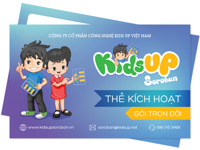 Thẻ học KidsUP Soroban trọn đời