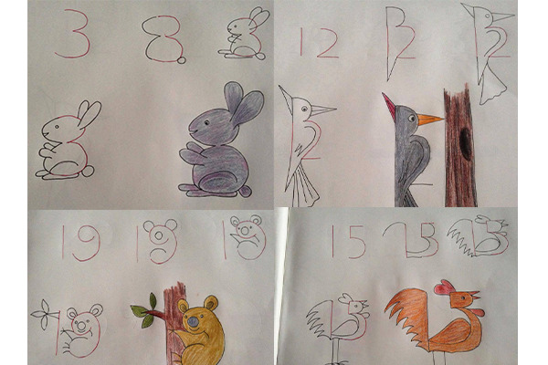 Hướng dẫn vẽ động vật từ con số