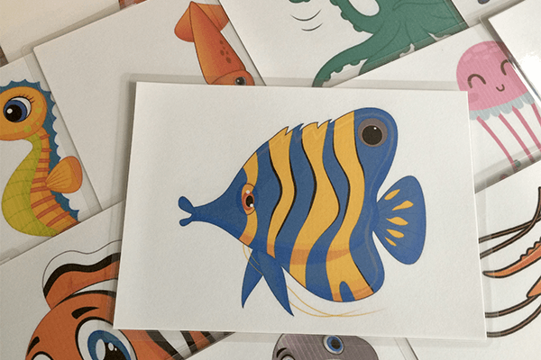 Dạy các con vật cho bé phát triển tư duy qua thẻ Flashcards
