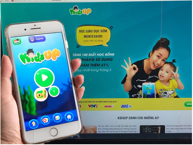 Kids UP ứng dụng dạy trẻ hiếu động, nghịch ngợm