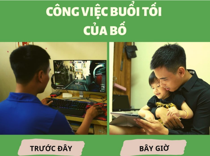 Bố đồng hành cùng con Giáo dục sớm với Kids UP