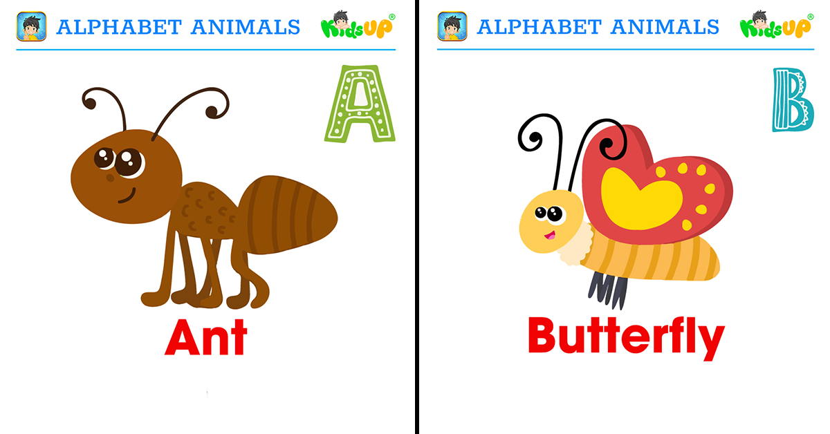 100+ thẻ Flashcards bảng chữ cái kèm tên động vật tiếng Anh (Alphabet Animal  Flashcards) cho bé nhớ từ gấp đôi! • KidsUP Việt Nam