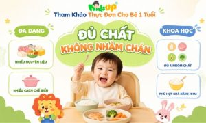 ava thực đơn cho bé 1 tuổi