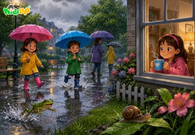 Ảnh minh họa về thời tiết mưa, âm u