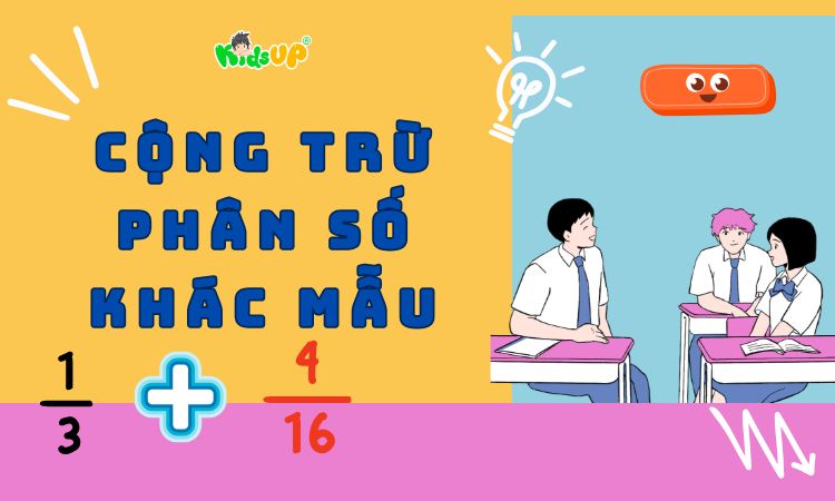cộng trừ phân số khác mẫu