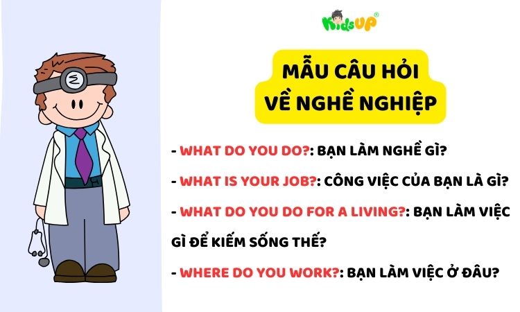 Một vài mẫu câu đơn giản hỏi về nghề nghiệp