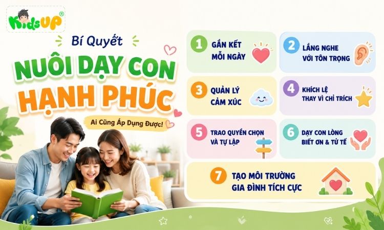 bí quyết nuôi dạy con hạnh phúc