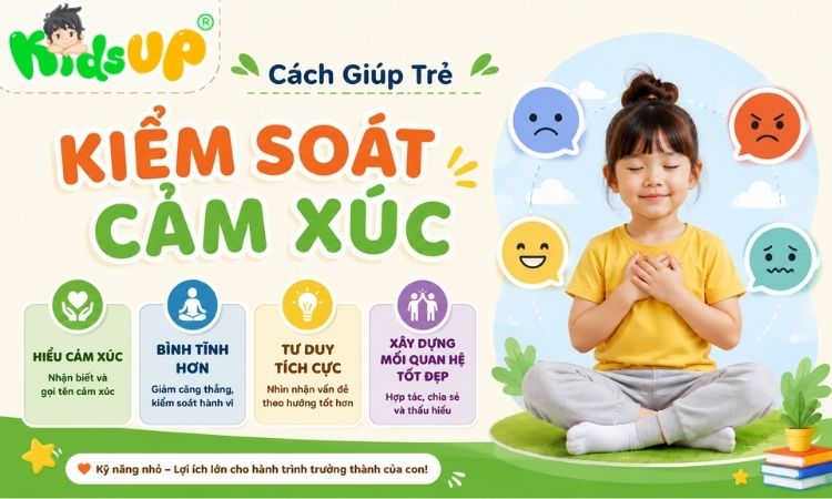 cách giúp trẻ kiểm soát cảm xúc